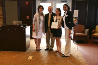 Vicki McMaken, Dr. Ed Kanemasu, CAES Global Citizen Award recipient Laura Ney and Carolina Robinson.